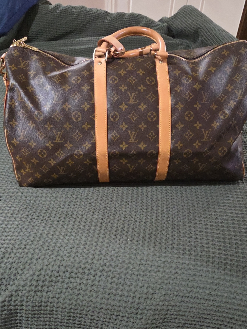 Louis Vuitton Keepall Bandoulière Brown Monogram Canvas Duffel